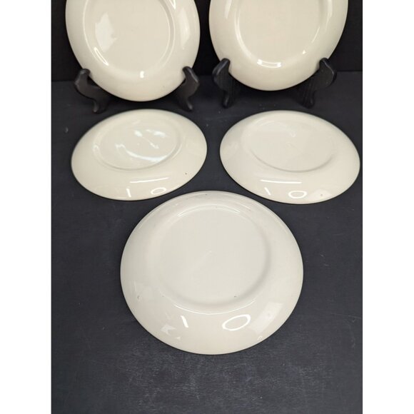 Vintage Taylor Smith Golden Wheat Made in USA 22K Gold 6 3/8" Bread Plates Lot 5 - Picture 9 of 9